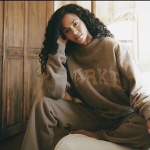 New Parke Mocha Tonal Mochneck Sweatshirt L/XL RARE Sold Out Everywhere